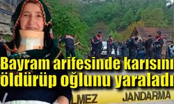 Bayram arifesinde karısını öldürüp oğlunu yaralayan zanlı yakalandı