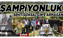 Elvanpazarcıkspor şehidini unutmadı... Şampiyonluk kupası Uzman Çavuş Cin’in mezarında