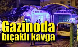 Gazinoda bıçaklı kavga: 1 yaralı