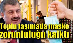 Koronavirüs vaka sayısı belli oldu! Toplu taşımada maske zorunluluğu kalktı