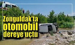 Zonguldak'ta otomobil dereye uçtu