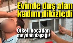 Evinde duş alan kadını dikizledi