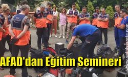 AFAD'dan Eğitim Semineri