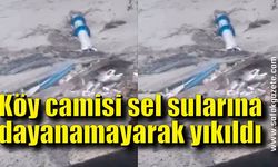 Bartın'daki selde cami yıkıldı