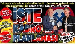 Ne dar kadro, ne de şişkin!  “24 kişilik ideal kadro” oluşturulacak