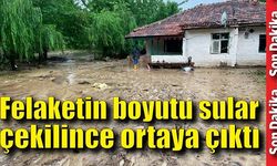 Sel felaketinin boyutu sular çekilince ortaya çıktı