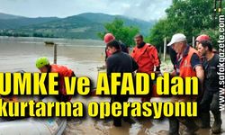 Sel sularında UMKE ve AFAD'dan nefes kesen kurtarma operasyonu