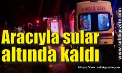 Sele kapılmaktan itfaiye ekipleri kurtardı