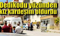 Dedikodu yüzünden kızkardeşini öldürdü