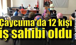 Çaycuma'da 12 kişi iş sahibi oldu