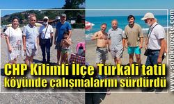 CHP Kilimli İlçe Türkali tatil köyünde vatandaşlar ile birlikte