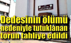  Dedesinin ölümü nedeniyle tutuklanan torun tahliye edildi