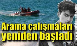 Denizde kaybolan üniversiteli Hasan Can'ı arama çalışmaları ikinci gününde