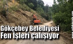 Gökçebey Belediyesi Fen İşleri çalışmalarına devam ediyor