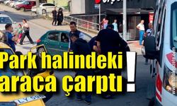 Otomobilini durduramayıp park halindeki araca çarptı: 1 yaralı