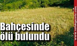 Yaşlı adam bahçesinde ölü bulundu