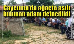 Çaycuma'da bahçesinde asılı bulunan yaşlı adam toprağa verildi