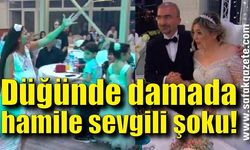 Düğünde damada hamile sevgili şoku!