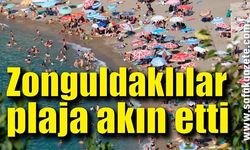 Hava sıcaklığı 30 dereceye yaklaştı, Zonguldaklılar plaja akın etti