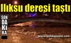 Ilıksu deresi taştı