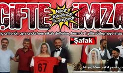 Nikah töreninde Süper Amatör Lig ekibine imza attı