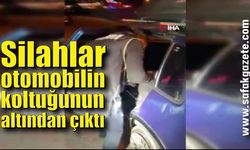 Ruhsatsız silahlar otomobilin koltuğunun altından çıktı: 2 gözaltı