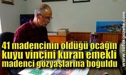 41 madencinin öldüğü ocağın kuyu vincini kuran emekli madenci gözyaşlarına boğuldu