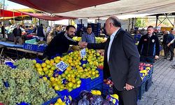 Başkan Öztürk, kapalı Pazar yerini gezdi