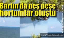 Bartın’ın Kurucaşile ilçesinde hortumlar oluştu