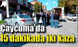 Çaycuma'da 15 dakika arayla iki kaza