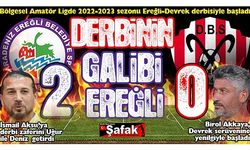 Derbi kralı Ereğli... 9’uncu derbide, 8’inci galibiyet: 2-0