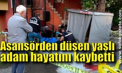 Engelli sandalyesi ile asansörden düşen yaşlı adam hayatını kaybetti