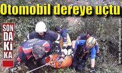 Otomobil dereye uçtu