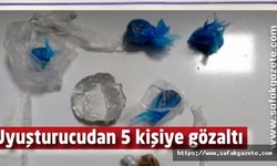 Uyuşturucudan 5 kişiye gözaltı