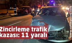 Zincirleme trafik kazası: 11 yaralı