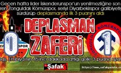 Zonguldak Kömürspor, Diyarbakır’da Embiya’yla güldü: 0-1