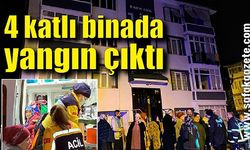 4 katlı binada yangın çıktı