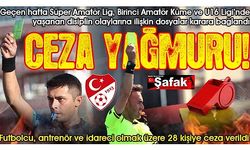 Amatörde ceza listesi kabardı... 28 cezalı var!