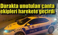 Durakta unutulan çanta ekipleri harekete geçirdi