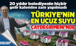 Türkiye'nin en ucuz suyu Çaydeğirmeni'nde