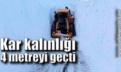 Kar kalınlığı 4 metreyi aştı!