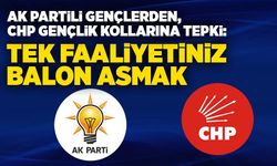 AK Partili Gençlerden, CHP Gençlik Kollarına tepki