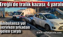 Ereğli’de trafik kazası: 4 yaralı