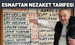 Esnaftan nezaket tarifesi