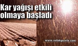 Kar yağışı etkili olmaya başladı