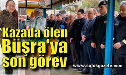 Öğrenci servisinin uçuruma yuvarlandığı kazada ölen Büşra'ya son görev