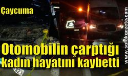 Otomobilin çarptığı kadın hayatını kaybetti