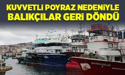 Poyraz nedeniyle, balıkçılar geri döndü