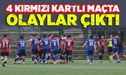 4 kırmızı kartlı maçta olaylar çıktı