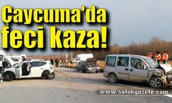 Çaycuma'da feci kaza! 6 yaralı